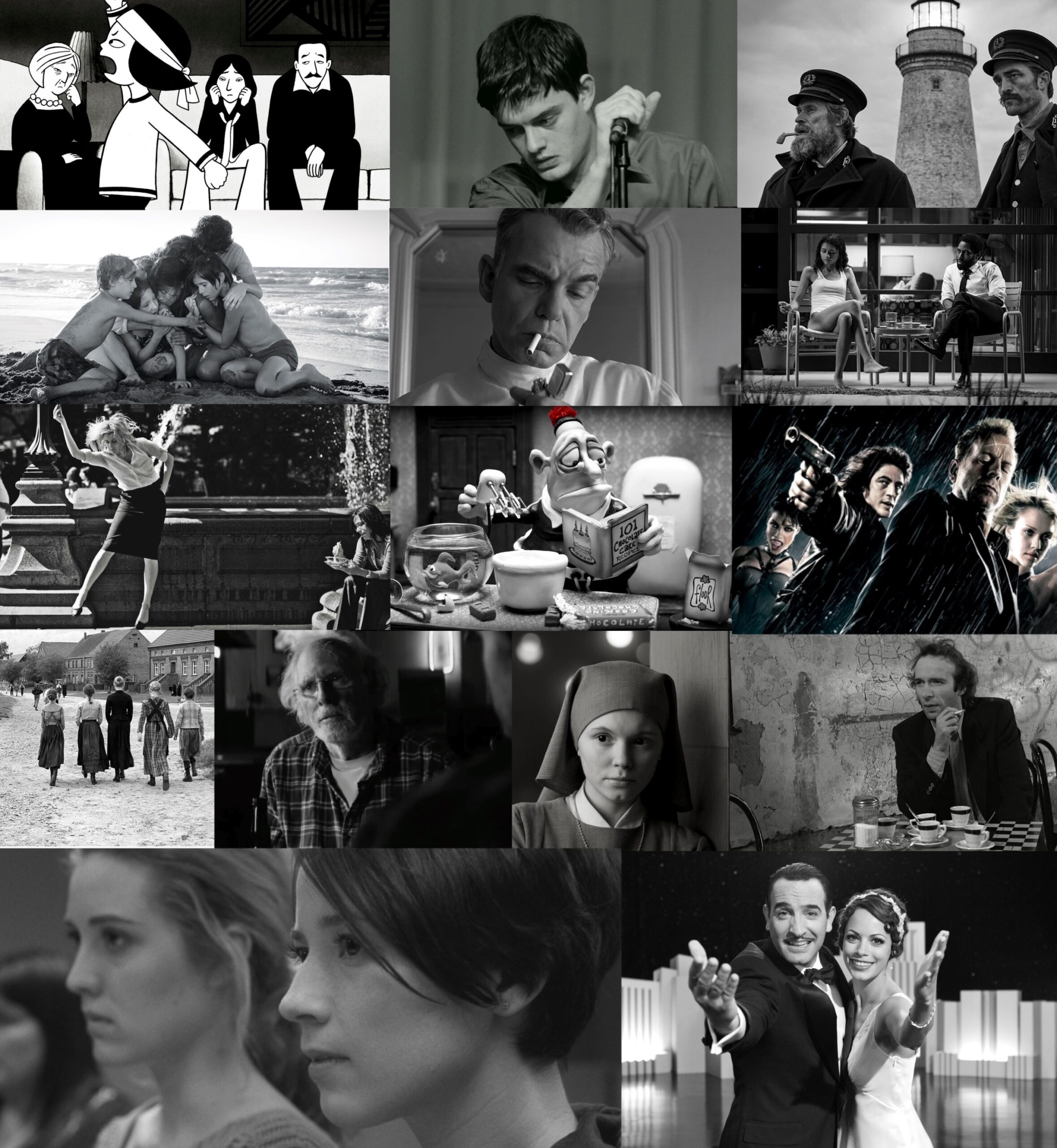 15 film b/w contemporanei
