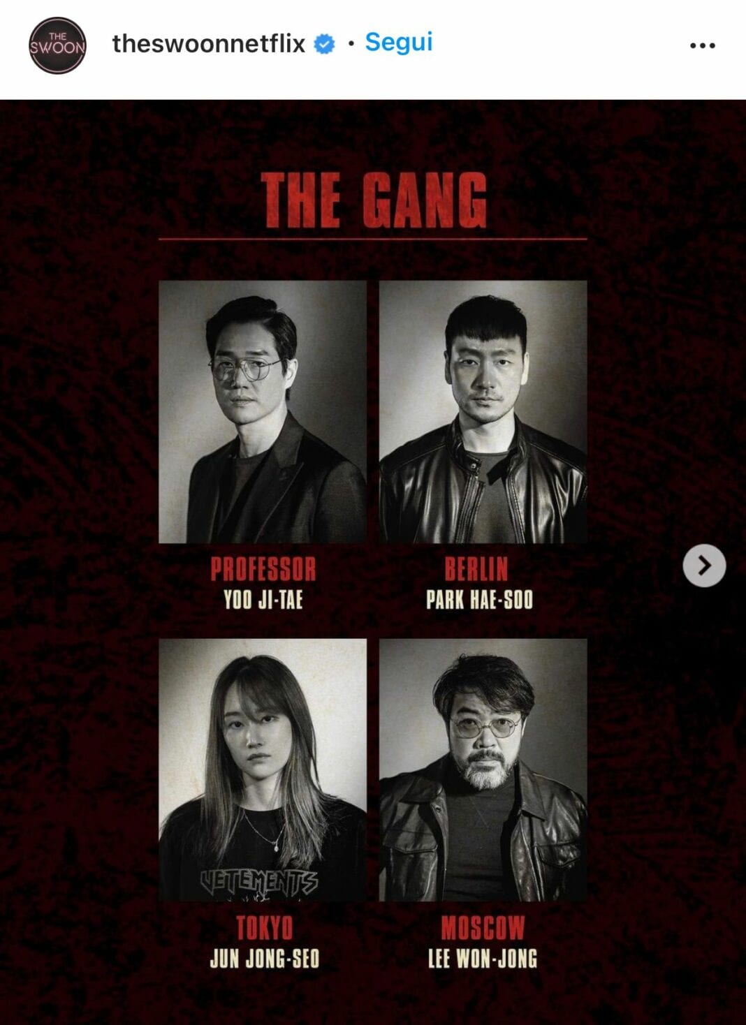 la casa di carta remake coreano