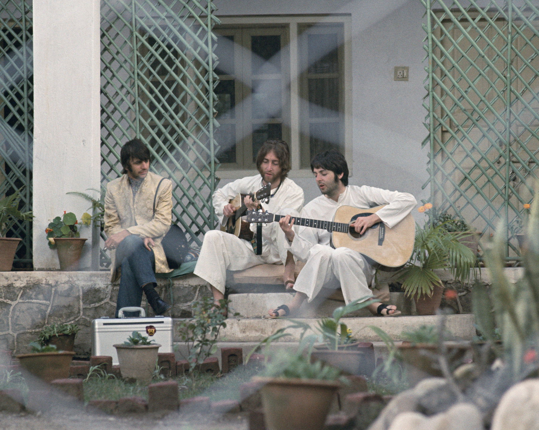 in india con i beatles