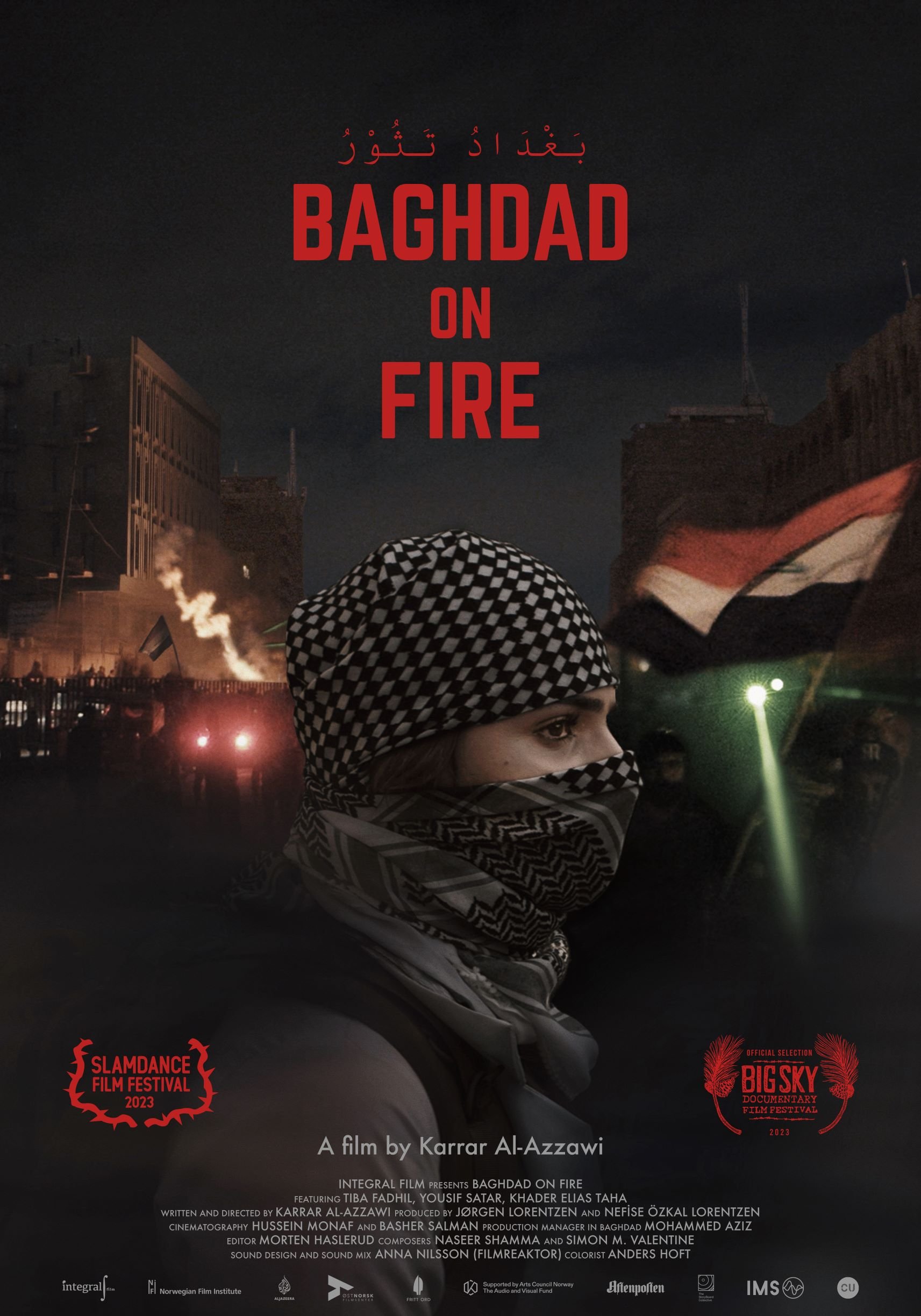 Baghdad on fire