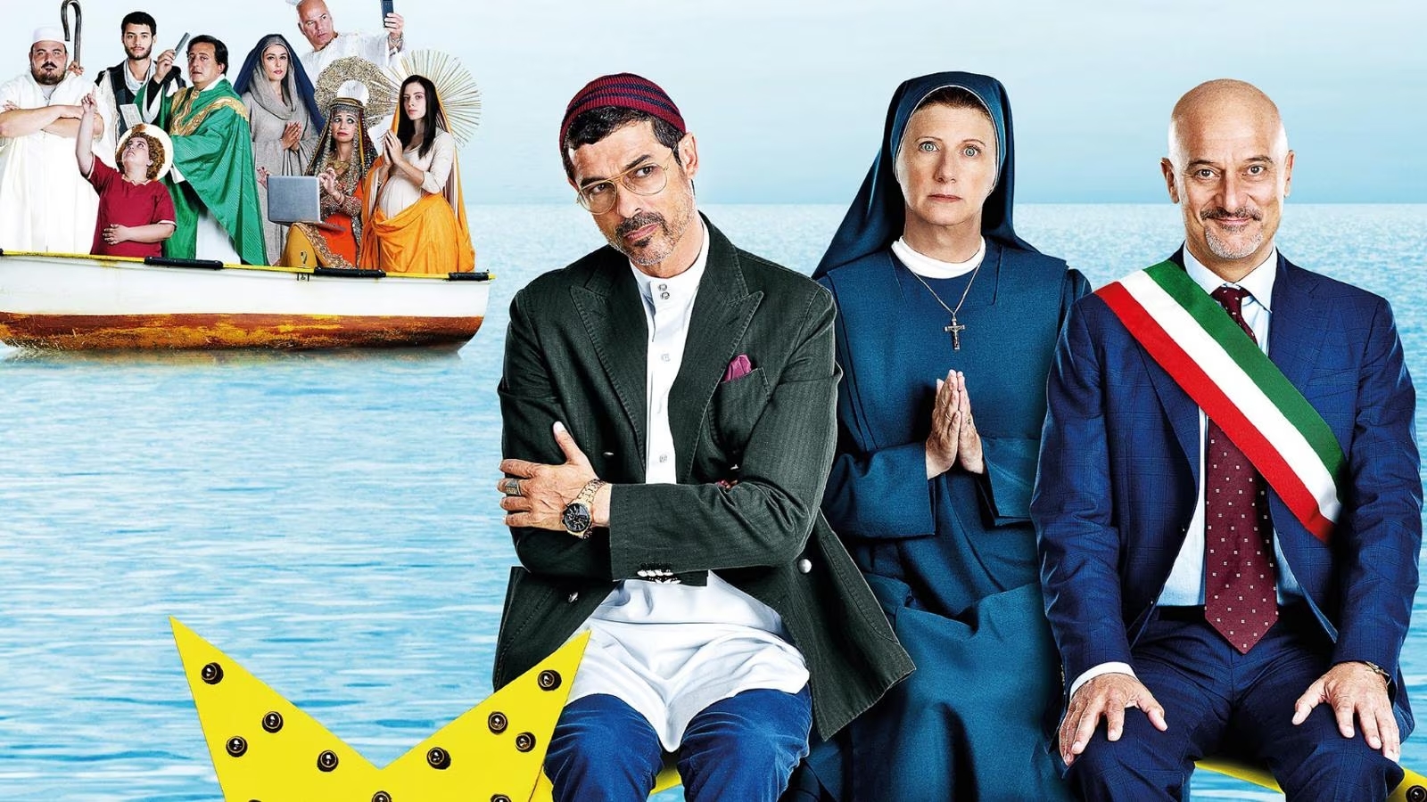 Non c'è più religione - Alessandro Gassmann, Angela-Finocchiaro e Claudio-Bisio