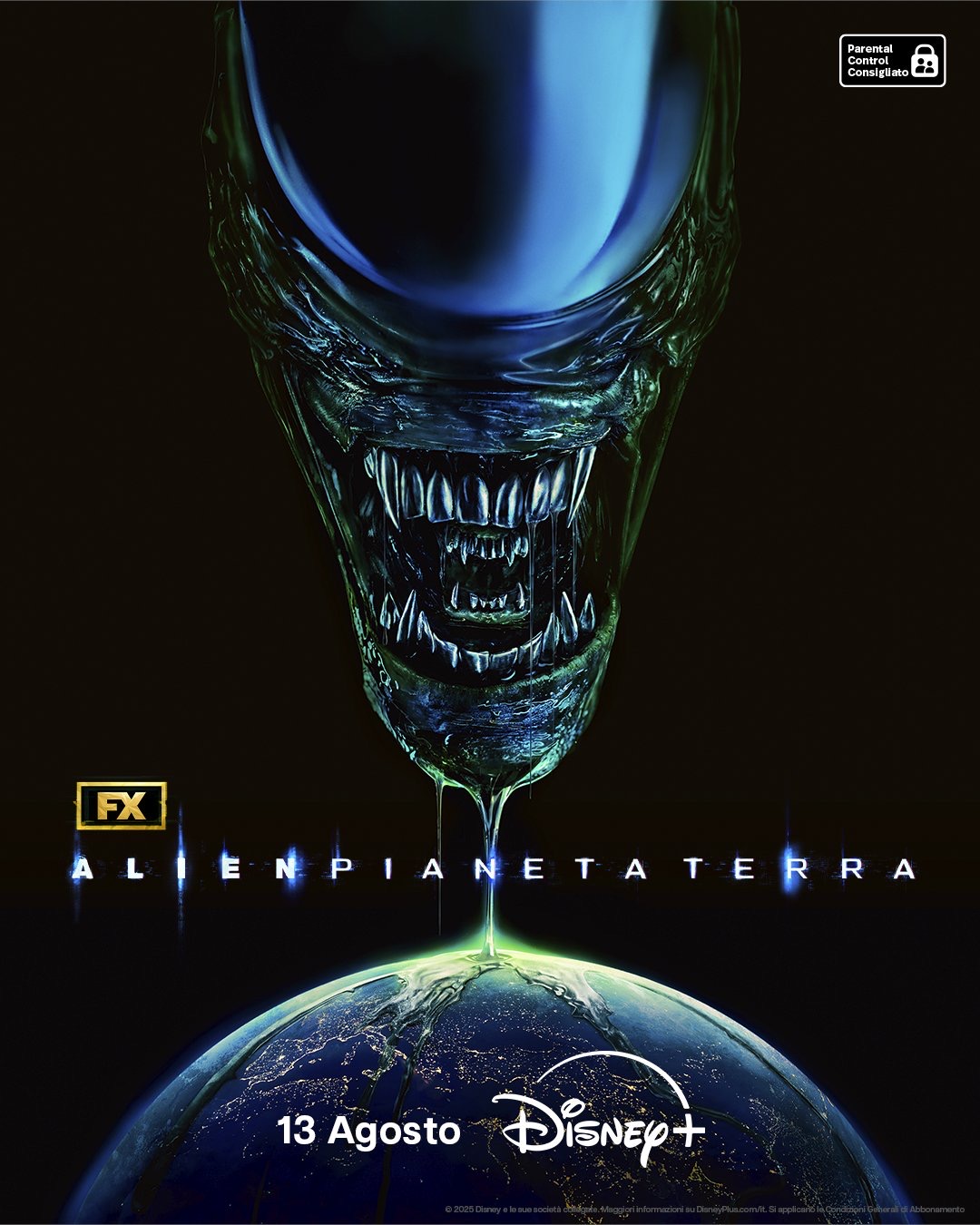 In foto il poster della prima stagione di 'Alien: Pianeta terra'