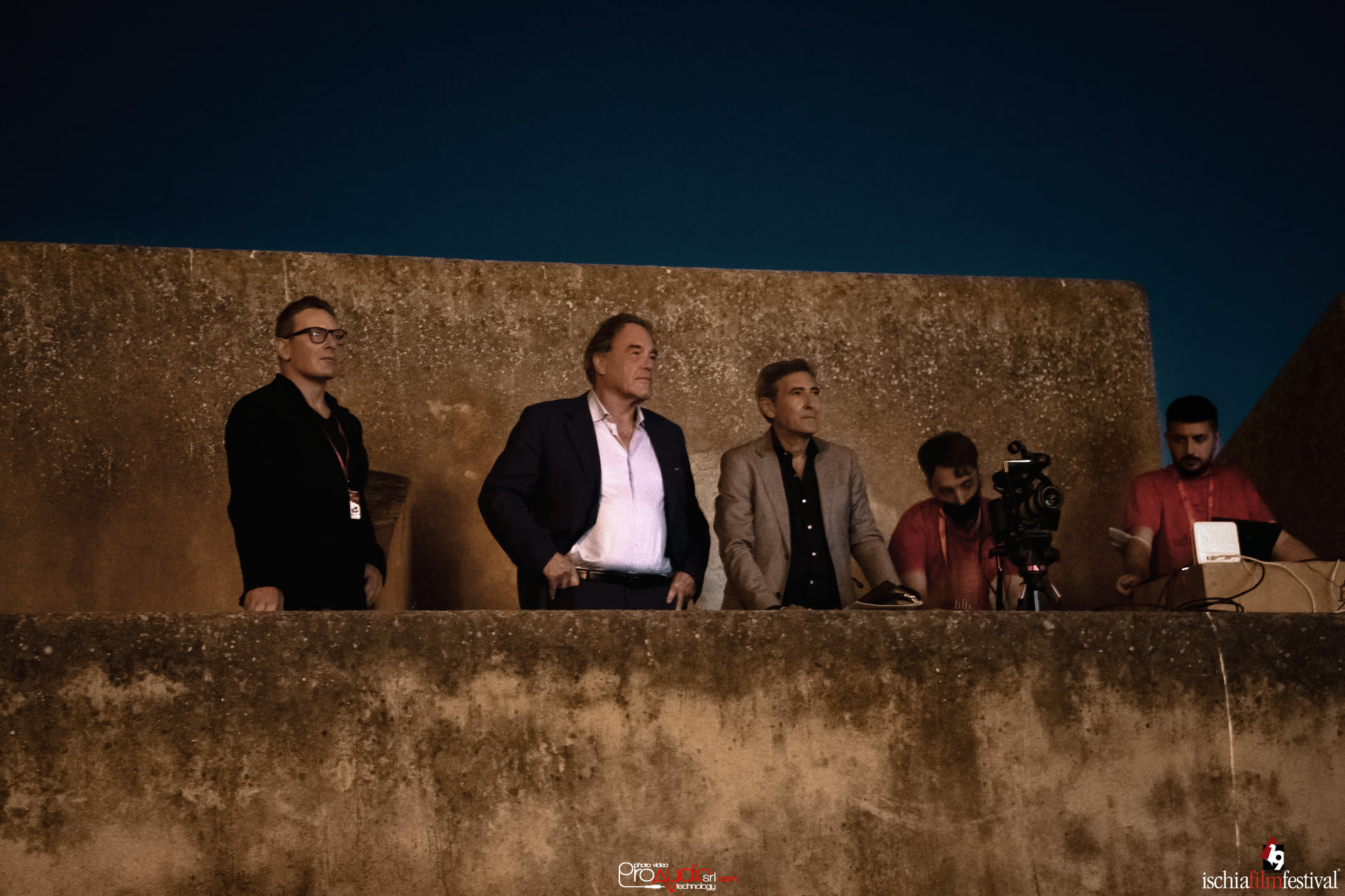 Oliver Stone con Michelangelo Messina