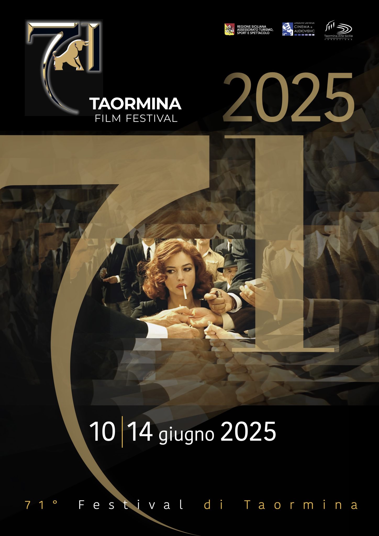 Il poster ufficiale del Taormina Film Festival 2025