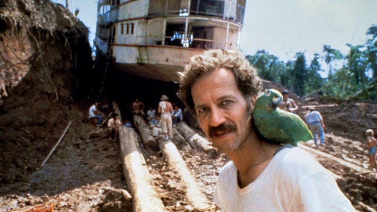 Werner Herzog sul set di Fitzcarraldo