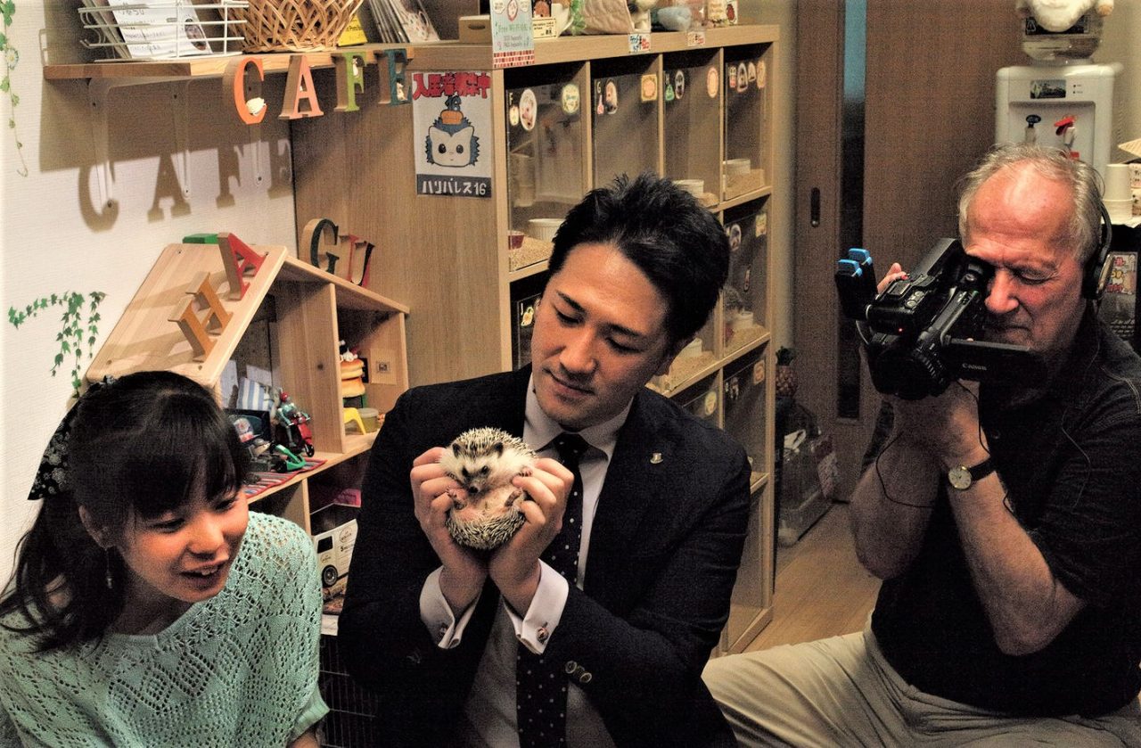 Werner Herzog sul set di Family Romance, LLC