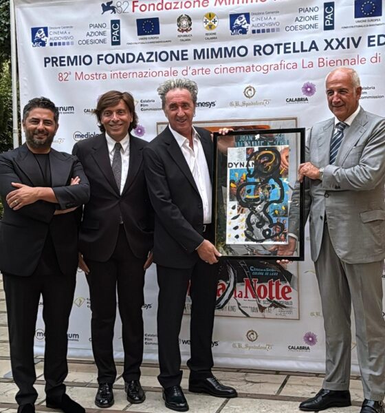 Premio Fondazione Mimmo Rotella a Paolo Sorrentino