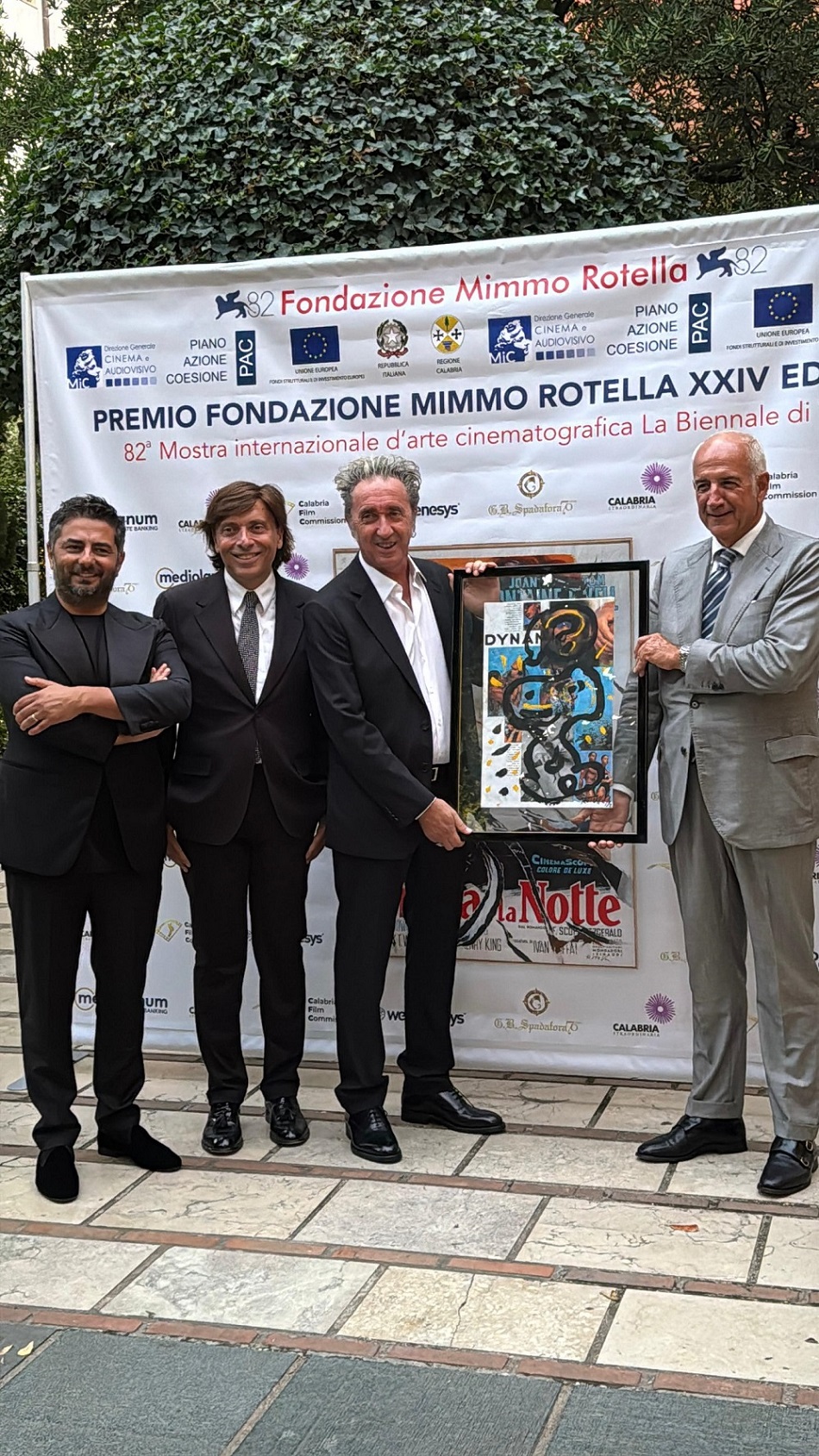 Premio Fondazione Mimmo Rotella a Paolo Sorrentino