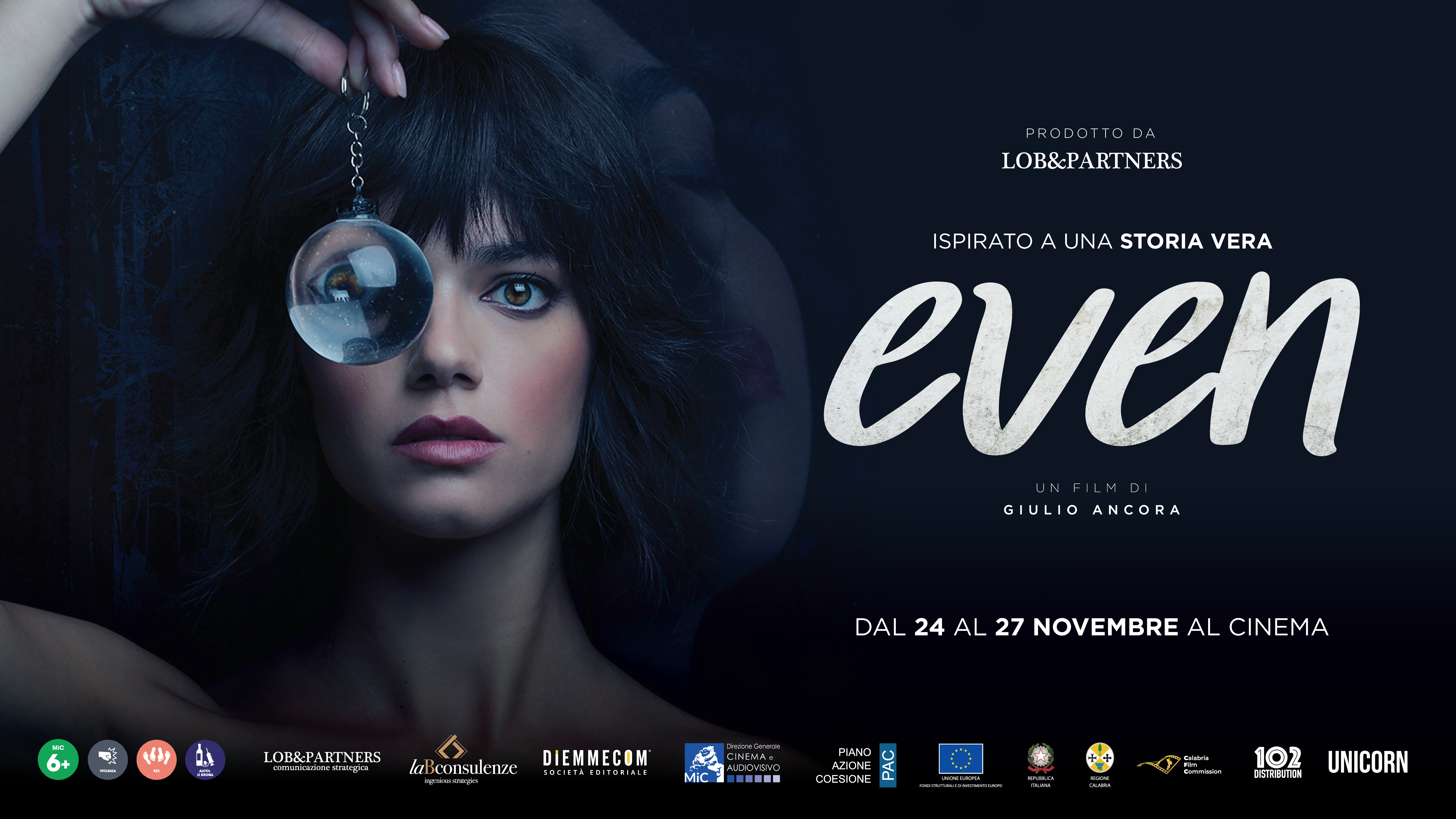 'Even' proiezioni evento dal 24 al 27 novembre, in occasione della Giornata internazionale per l’eliminazione della violenza contro le donne