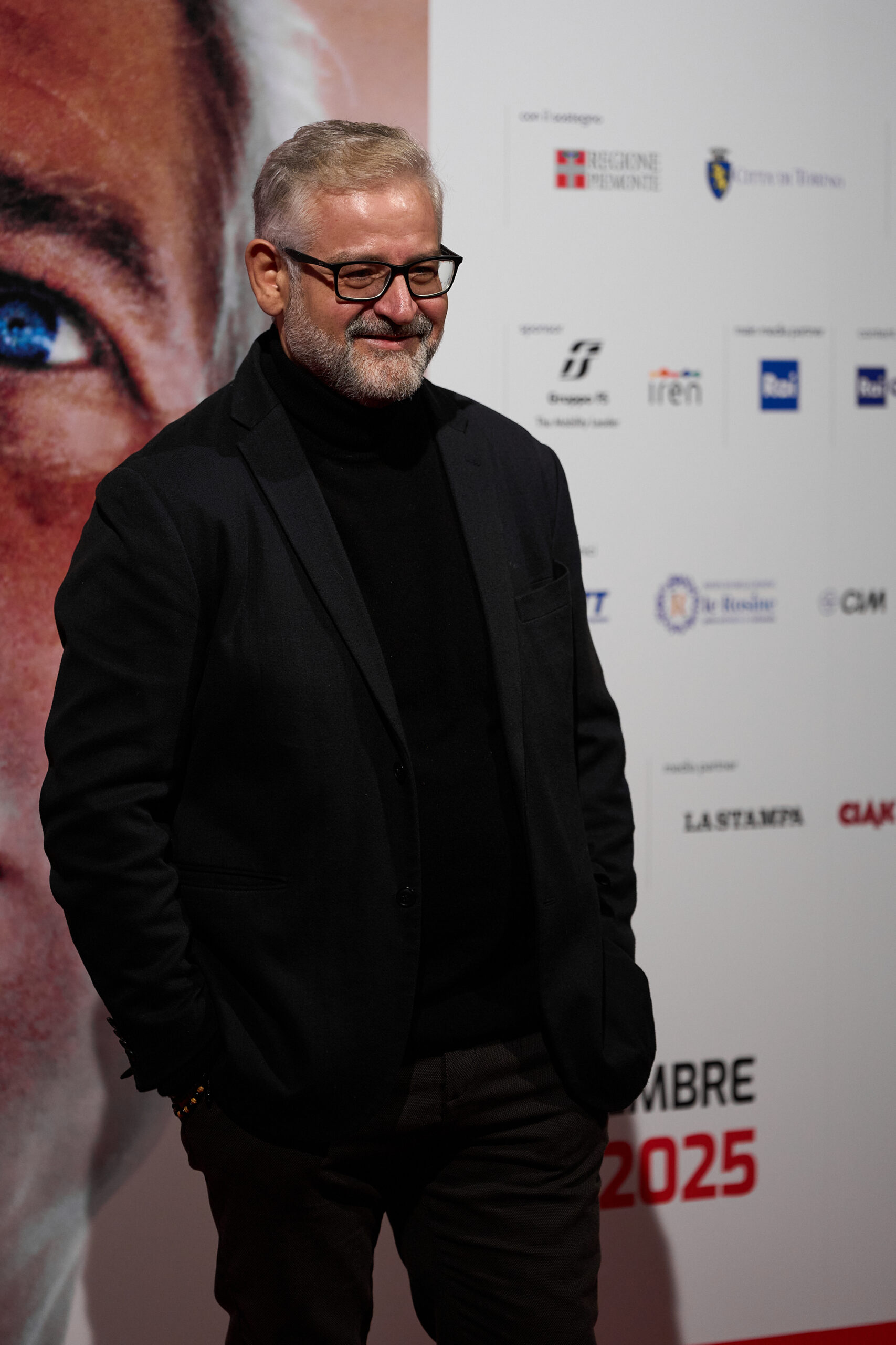 Fortunato Cerlino alla conferenza stampa del TFF43 per presentare 'Avemmaria'. Ph.: Giulia Virgara.