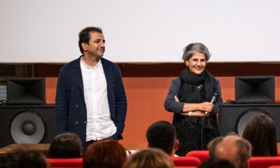 Firouzeh Khosrovani e Morteza Ahmadvand al Carbonia Film Festival 2025. Foto di Riccardo Locci.