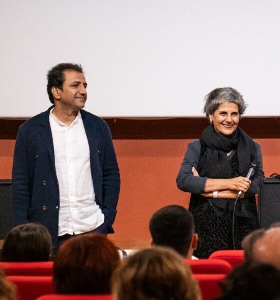 Firouzeh Khosrovani e Morteza Ahmadvand al Carbonia Film Festival 2025. Foto di Riccardo Locci.