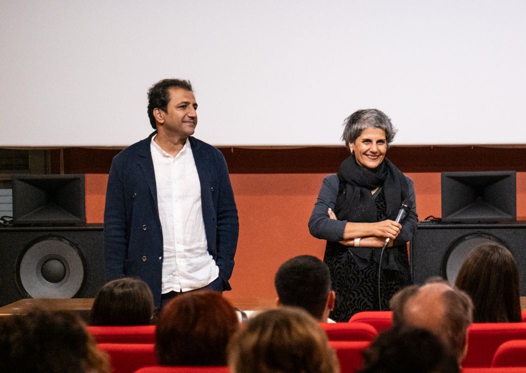 Firouzeh Khosrovani e Morteza Ahmadvand al Carbonia Film Festival 2025. Foto di Riccardo Locci.