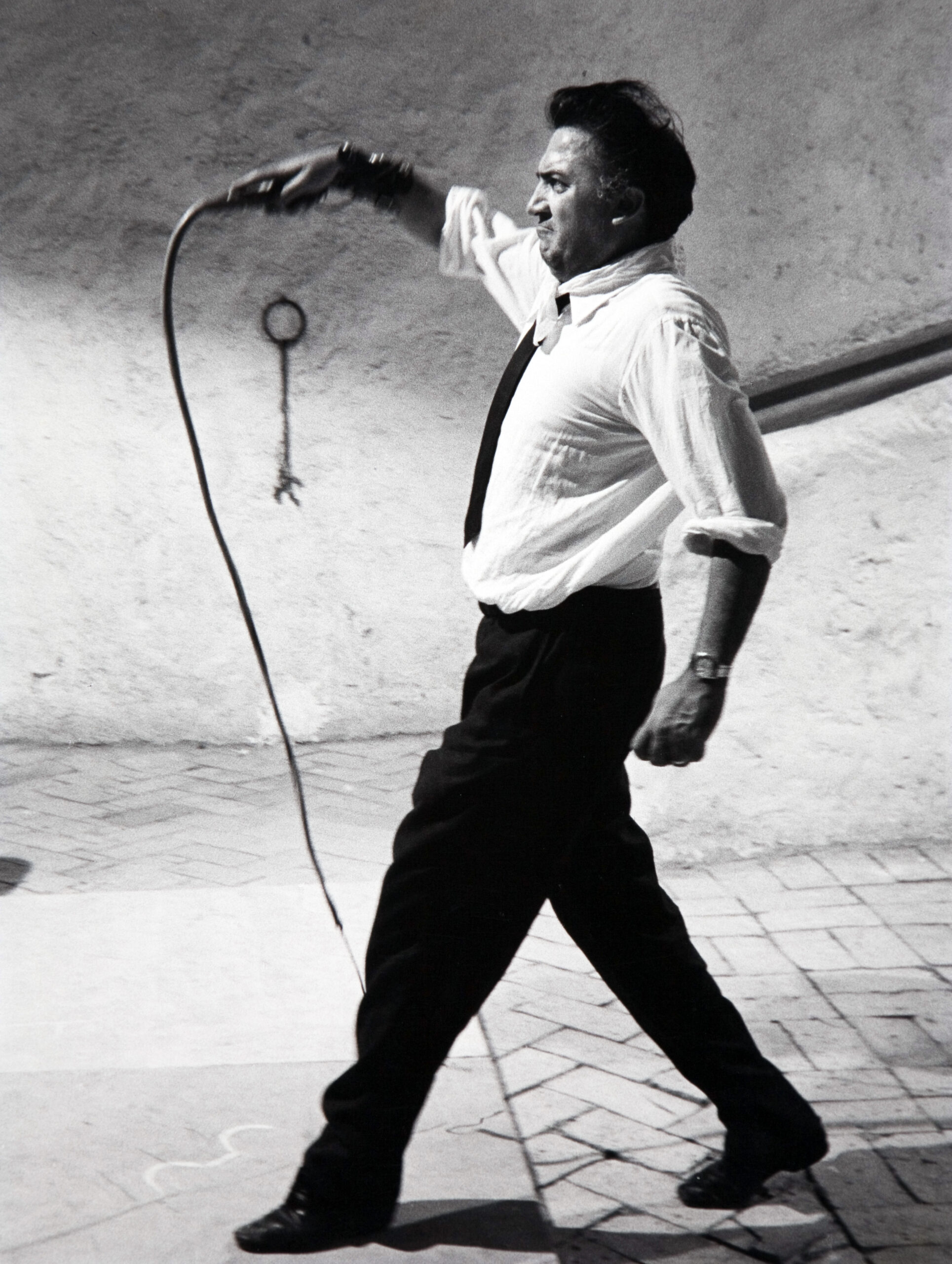 Tazio Secchiaroli - Federico Fellini sul set di 8 1/2