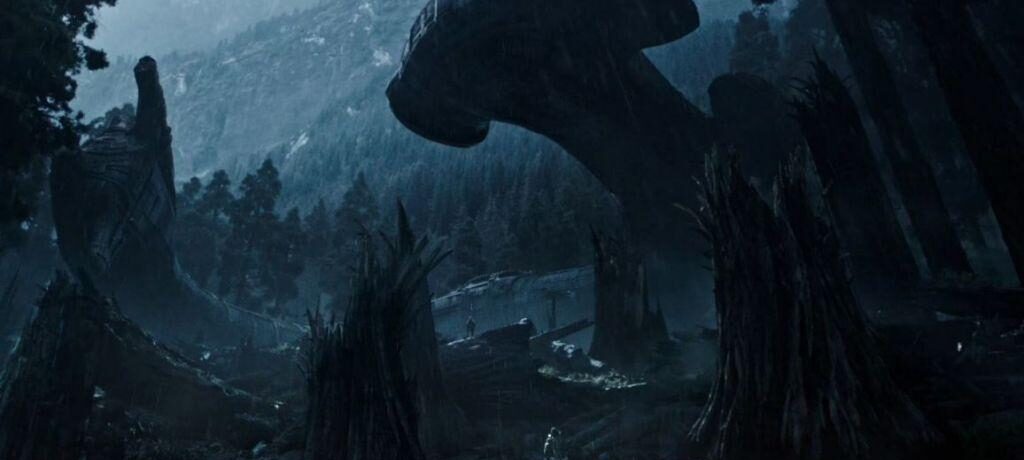 La nave di Prometheus schiantata 