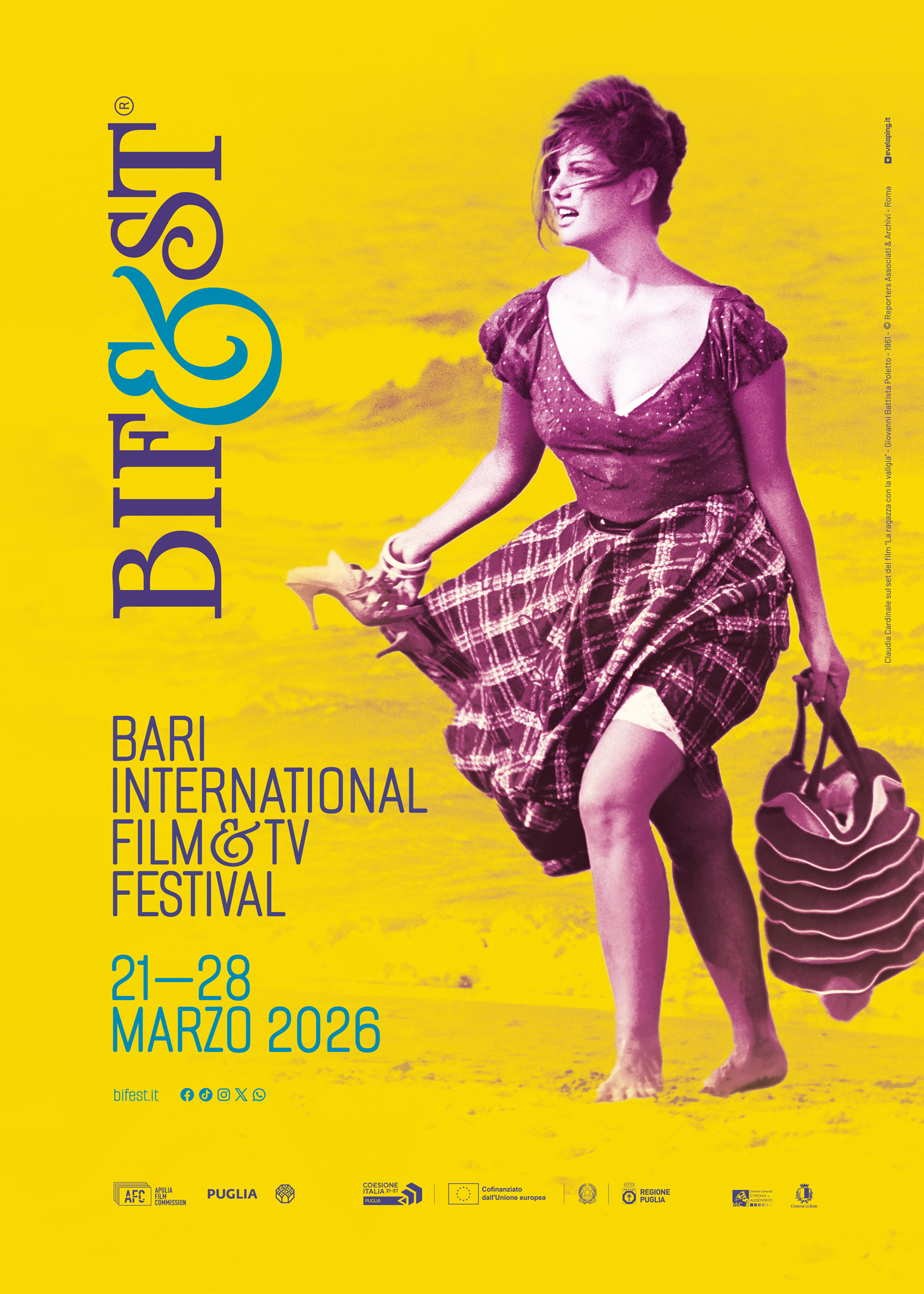 Il BIF&ST 2026 è il festival della Regione Puglia presieduta da Antonio Decaro, prodotto dalla Fondazione Apulia Film Commission