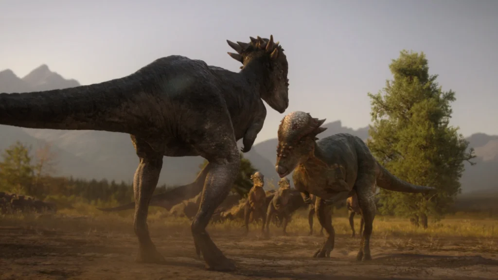 Una scena di The Dinosaurs © Netflix