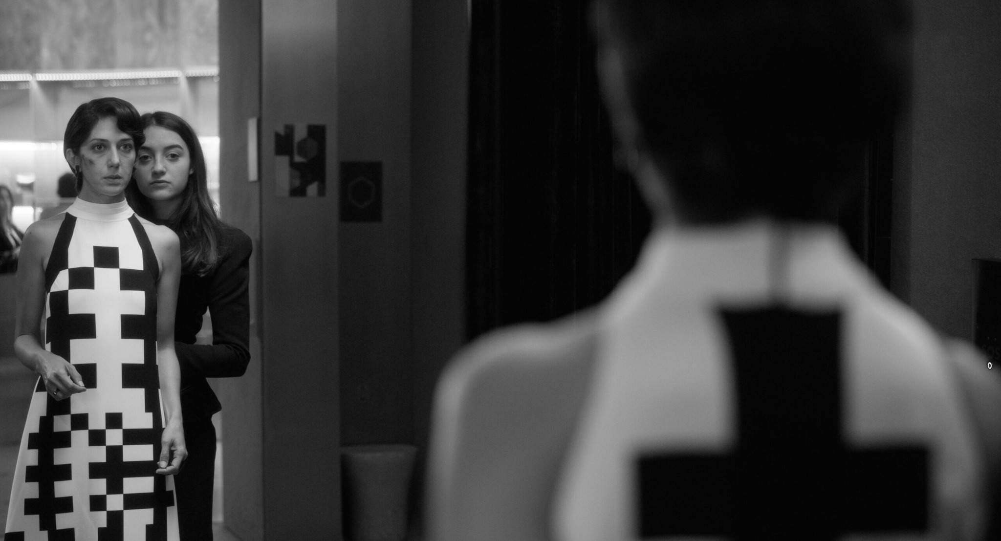 Two people exchanging saliva