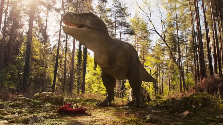 Una scena di The Dinosaurs © Netflix