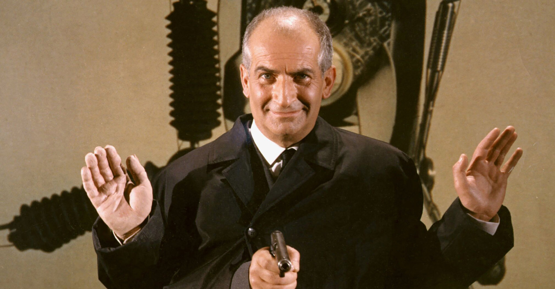 Louis de Funès in Fantomas minaccia il mondo, Courtesy of Bergamo Film Meeting