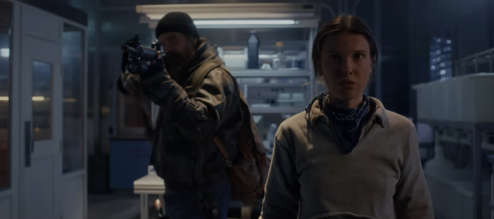 Millie Bobby Brown e David Harbour
