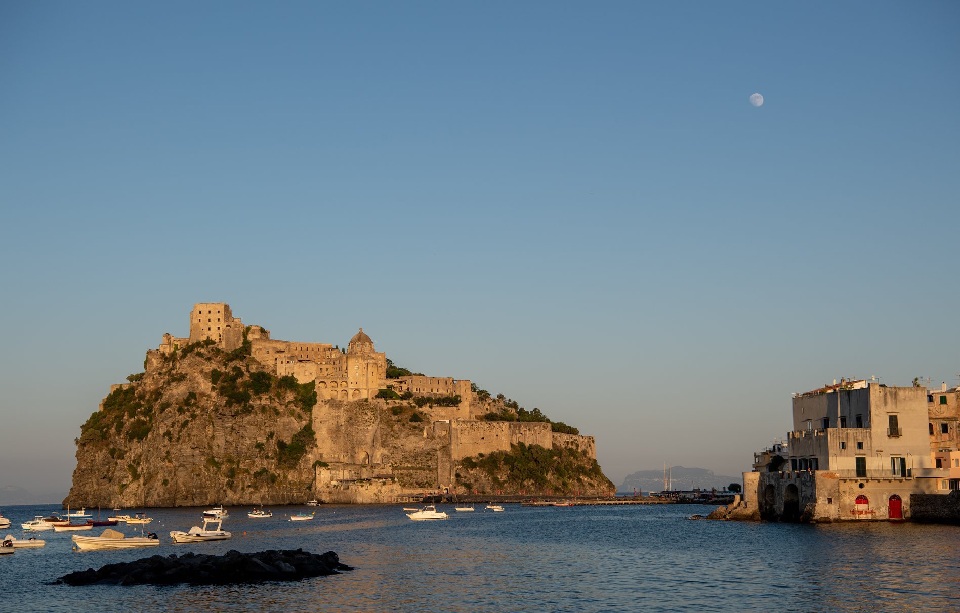Il Castello Aragonese dove si svolgono tutte le proiezioni dell’Ischia Film Festival