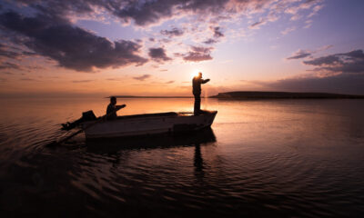 sunset on the aral