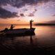 sunset on the aral