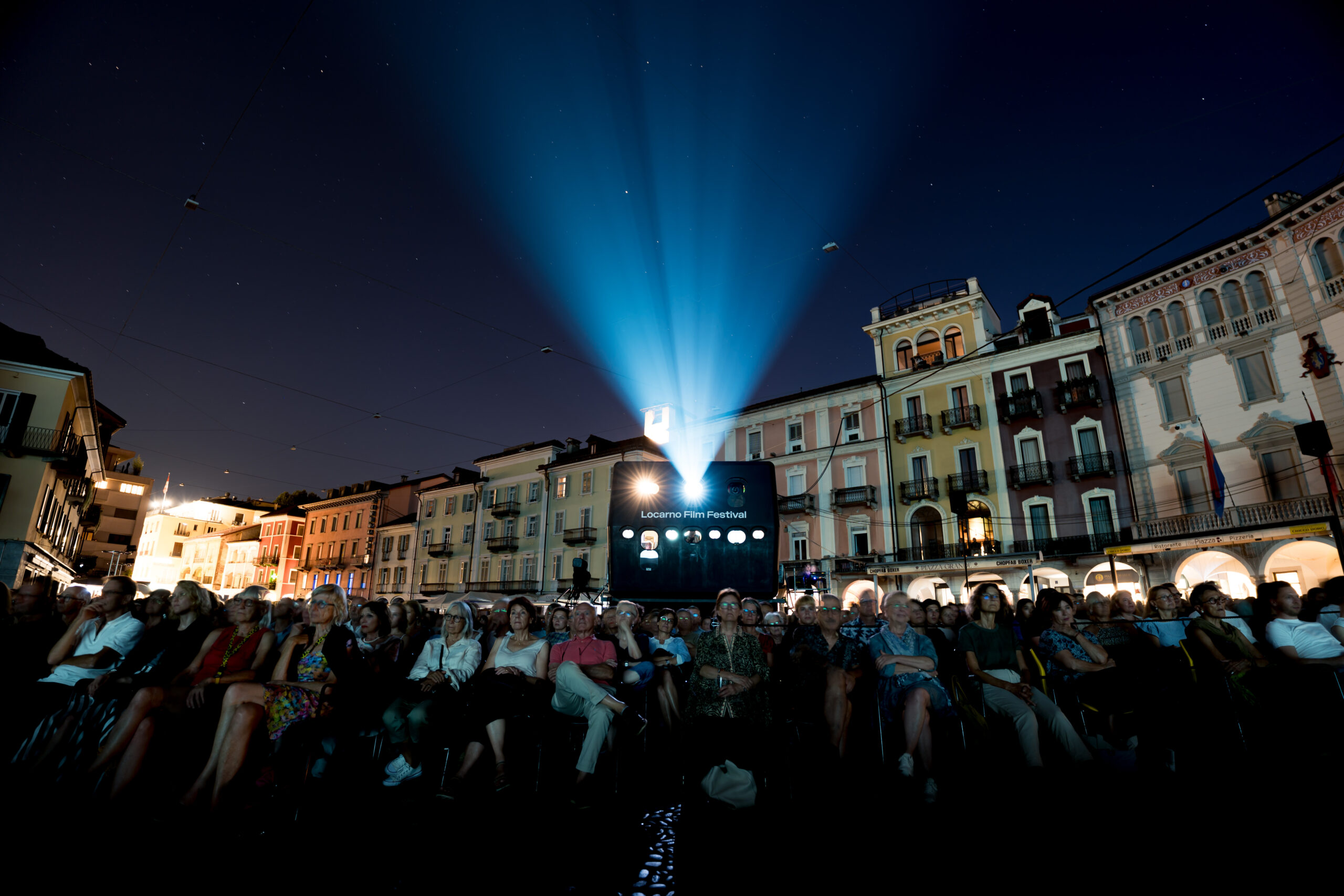 Locarno78, Piazza Grande by night, August 2025